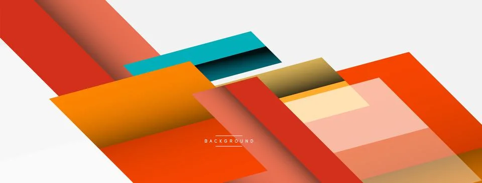 Background. Geometric diagonal square shapes and lines abstract composition Stockillustratie