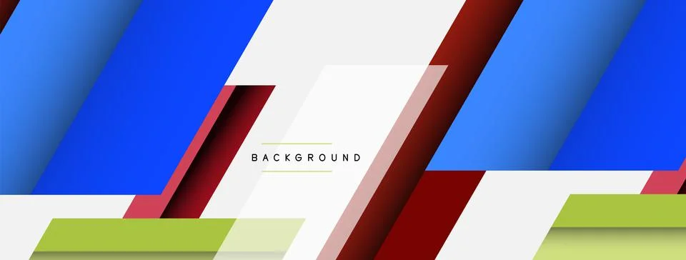 Background. Geometric diagonal square shapes and lines abstract composition Stock Illustration