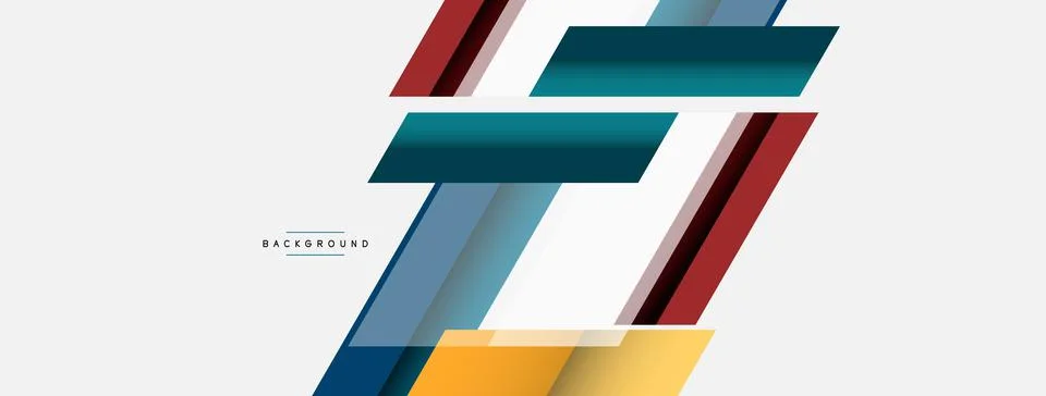 Background. Geometric diagonal square shapes and lines abstract composition イラスト素材