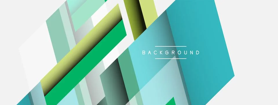 Background. Geometric diagonal square shapes and lines abstract composition Stock Illustration