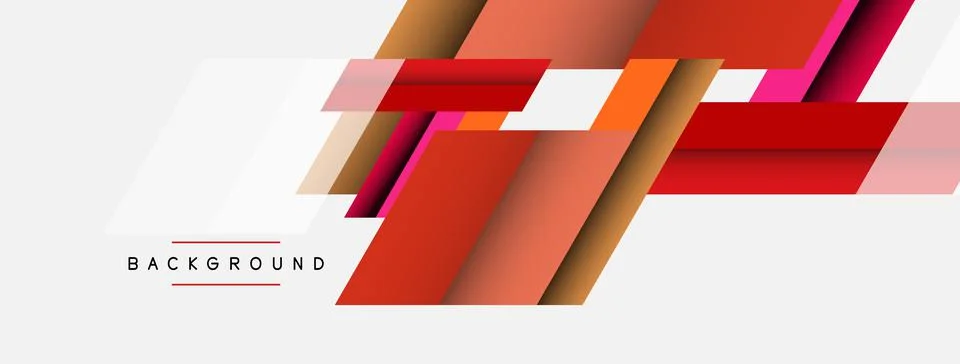 Background. Geometric diagonal square shapes and lines abstract composition Stock Illustration