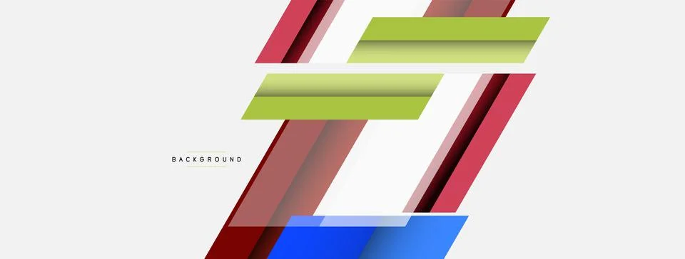 Background. Geometric diagonal square shapes and lines abstract composition Stock Illustration