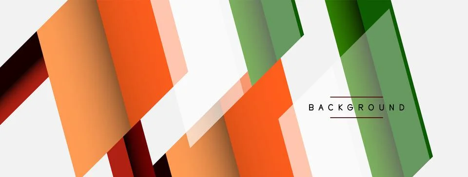 Background. Geometric diagonal square shapes and lines abstract composition Stock Illustration