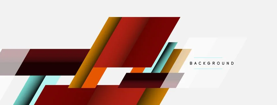 Background. Geometric diagonal square shapes and lines abstract composition Illustrazione stock