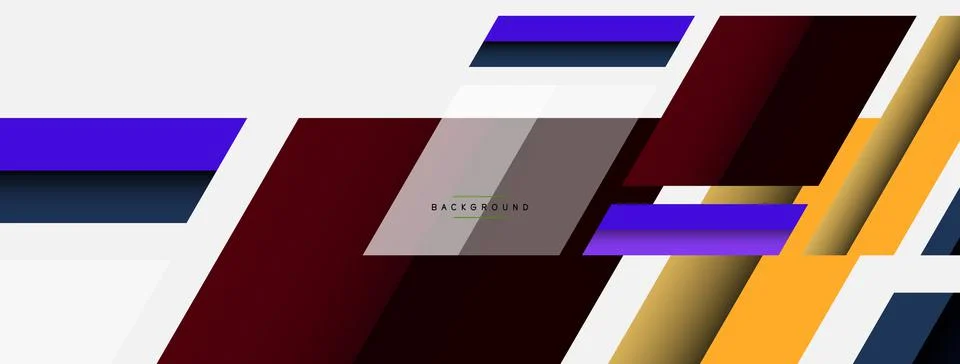 Background. Geometric diagonal square shapes and lines abstract composition Stockillustratie