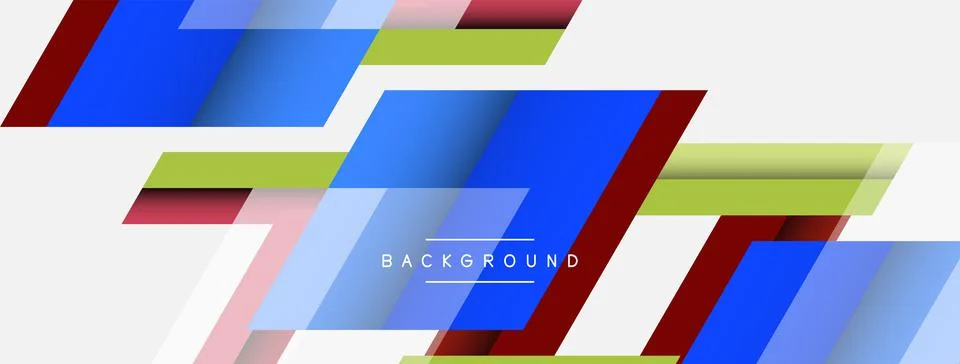 Background. Geometric diagonal square shapes and lines abstract composition Stockillustratie