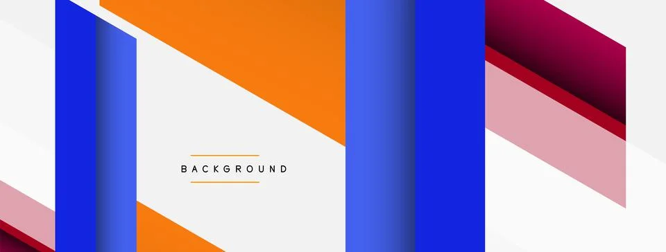 Background. Geometric diagonal square shapes and lines abstract composition Stock Illustration