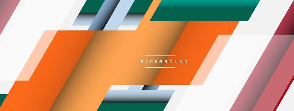 Background. Geometric diagonal square shapes and lines abstract composition イラスト素材