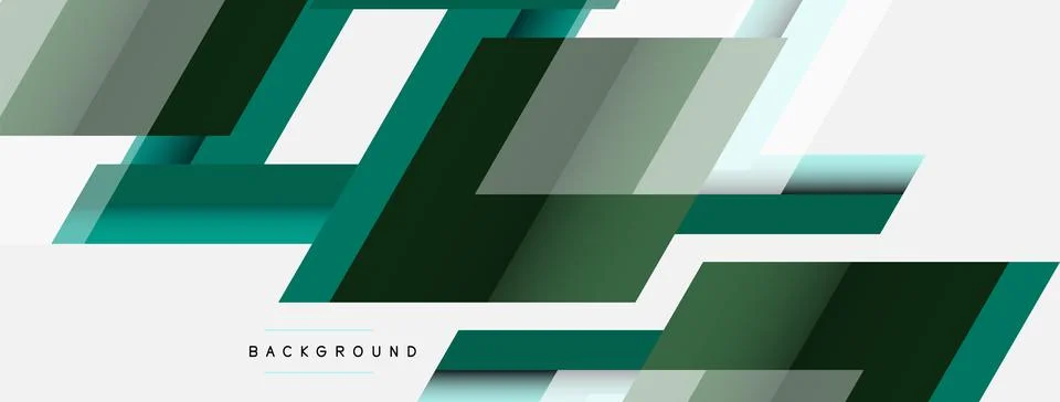 Background. Geometric diagonal square shapes and lines abstract composition Stockillustratie