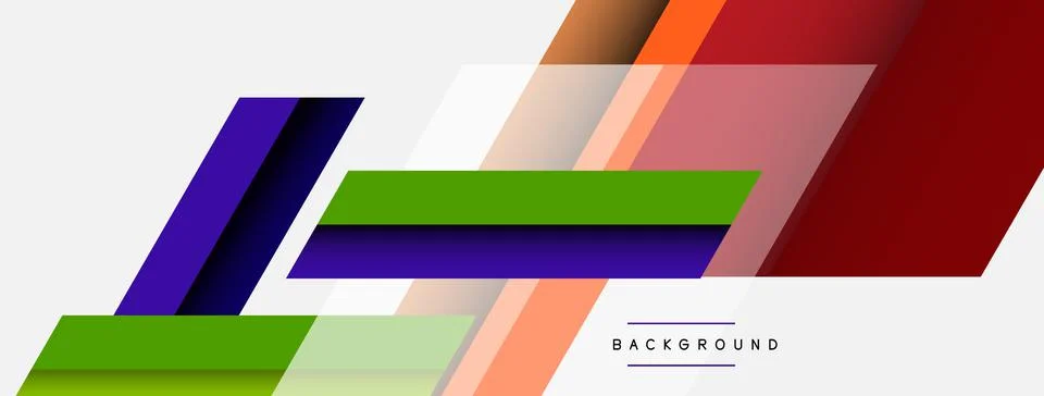 Background. Geometric diagonal square shapes and lines abstract composition Stock Illustration