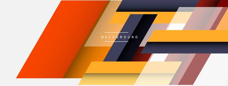 Background. Geometric diagonal square shapes and lines abstract composition Stockillustratie