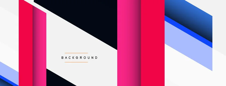 Background. Geometric diagonal square shapes and lines abstract composition Stock Illustration