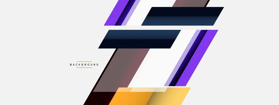 Background. Geometric diagonal square shapes and lines abstract composition 库存插图