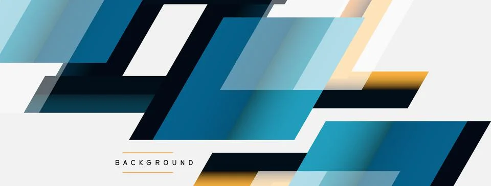 Background. Geometric diagonal square shapes and lines abstract composition Stock Illustration