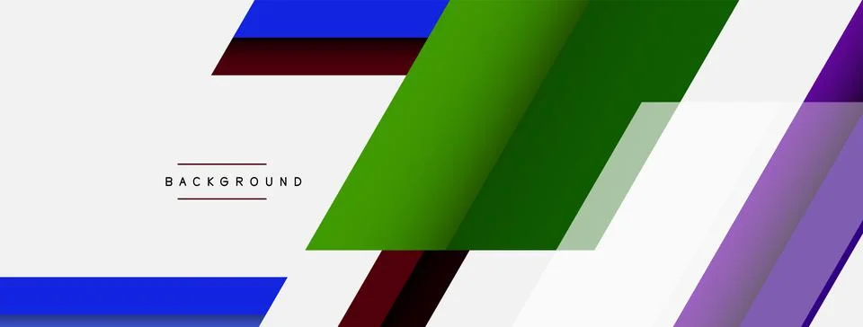 Background. Geometric diagonal square shapes and lines abstract composition Stock Illustration