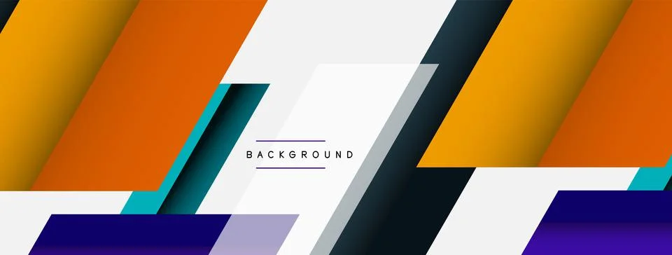 Background. Geometric diagonal square shapes and lines abstract composition Stockillustratie