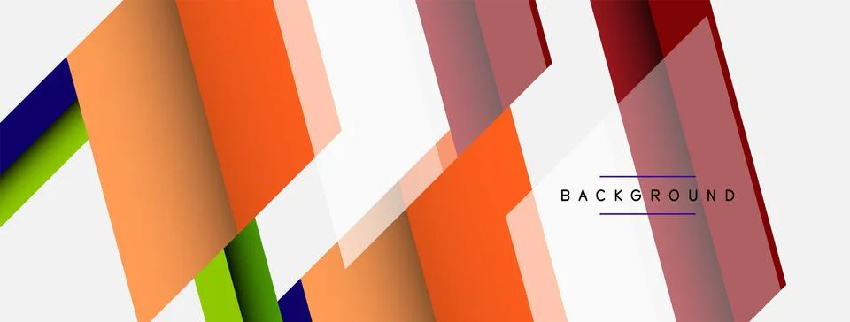 Background. Geometric diagonal square shapes and lines abstract composition Stock Illustration
