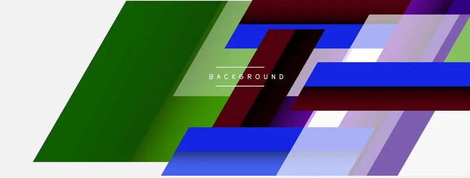 Background. Geometric diagonal square shapes and lines abstract composition Stock Illustration