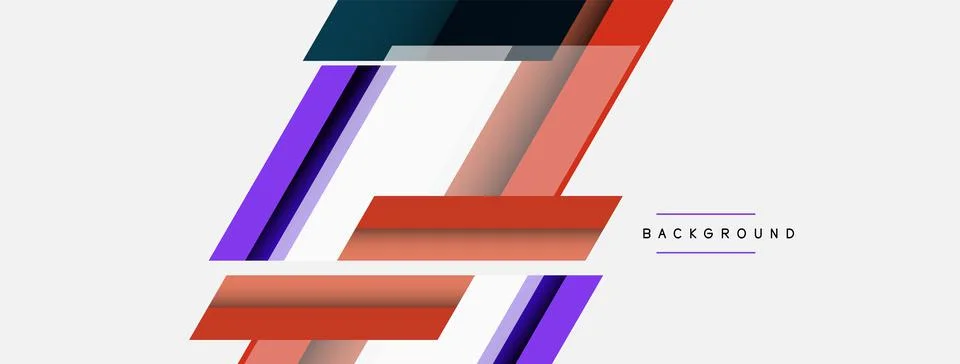 Background. Geometric diagonal square shapes and lines abstract composition Stock Illustration