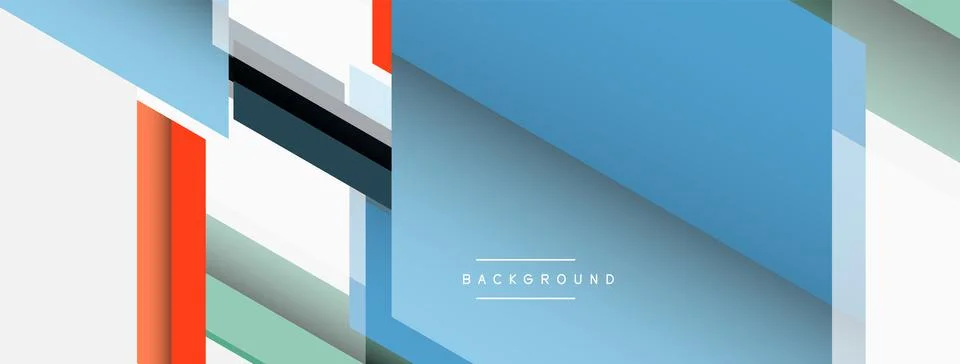 Background. Geometric diagonal square shapes and lines abstract composition 스톡 일러스트