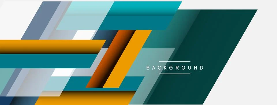 Background. Geometric diagonal square shapes and lines abstract composition Stockillustratie