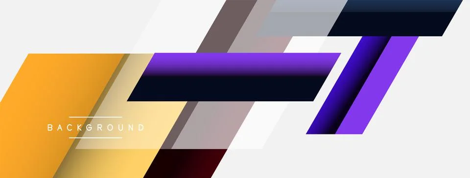 Background. Geometric diagonal square shapes and lines abstract composition 库存插图