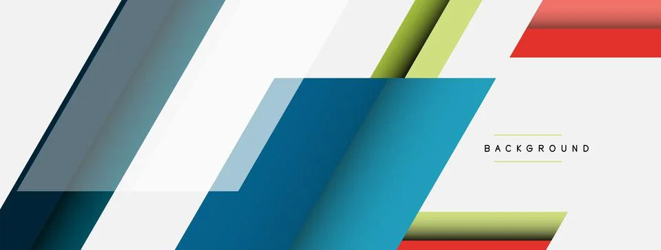 Background. Geometric diagonal square shapes and lines abstract composition Stock Illustration