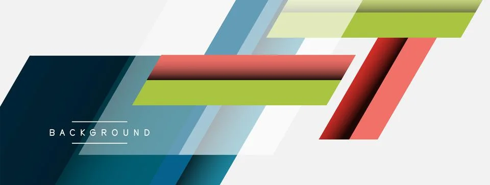 Background. Geometric diagonal square shapes and lines abstract composition Stock Illustration