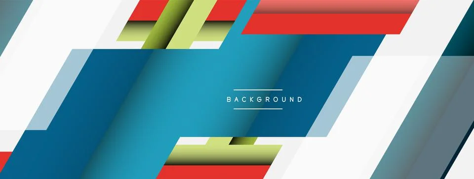 Background. Geometric diagonal square shapes and lines abstract composition イラスト素材