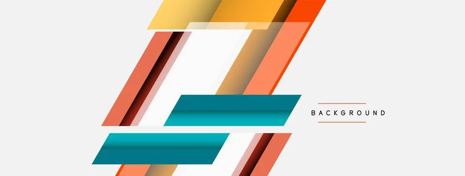 Background. Geometric diagonal square shapes and lines abstract composition Stockillustratie