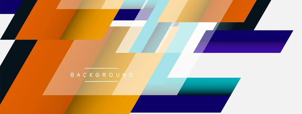 Background. Geometric diagonal square shapes and lines abstract composition Stockillustratie