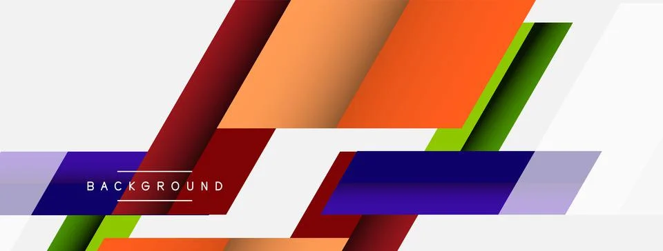 Background. Geometric diagonal square shapes and lines abstract composition Stockillustratie