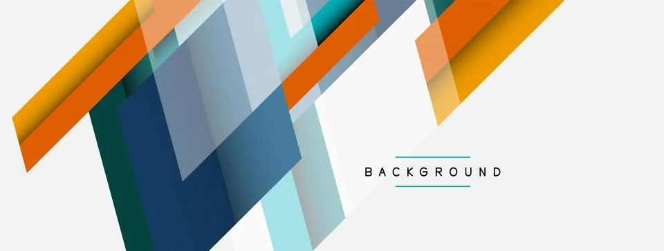Background. Geometric diagonal square shapes and lines abstract composition Illustrazione stock