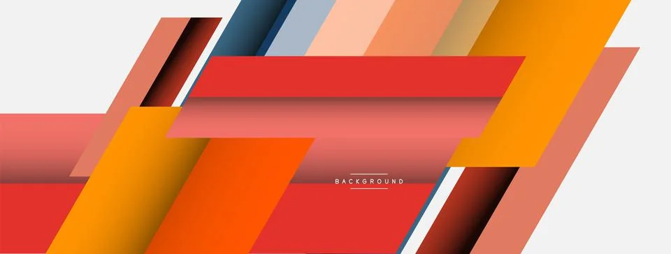 Background. Geometric diagonal square shapes and lines abstract composition Stock Illustration