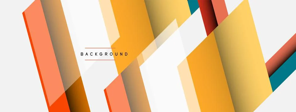 Background. Geometric diagonal square shapes and lines abstract composition Stock Illustration