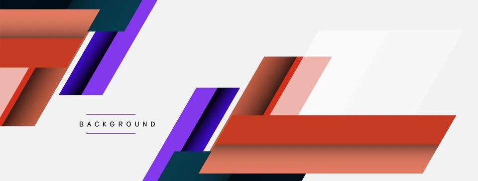 Background. Geometric diagonal square shapes and lines abstract composition Stockillustratie