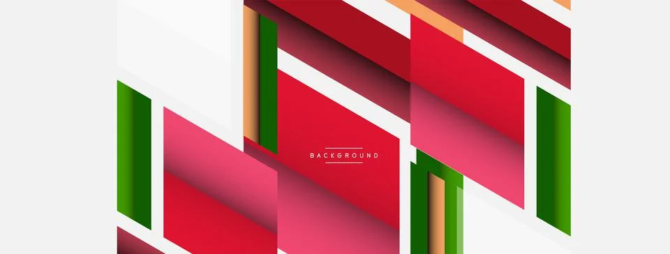 Background. Geometric diagonal square shapes and lines abstract composition 库存插图