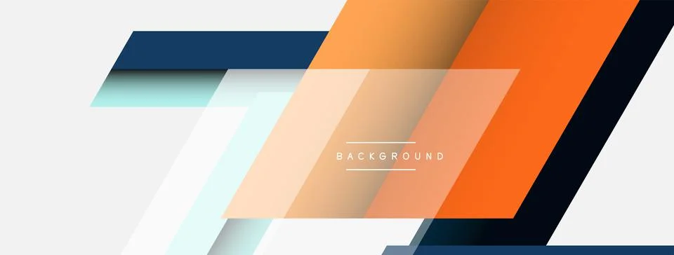 Background. Geometric diagonal square shapes and lines abstract composition Stock Illustration