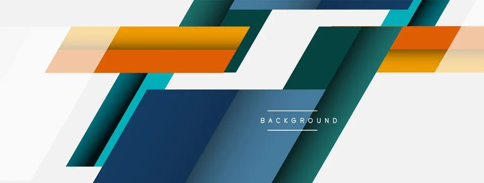 Background. Geometric diagonal square shapes and lines abstract composition イラスト素材