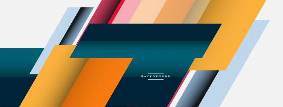 Background. Geometric diagonal square shapes and lines abstract composition 스톡 일러스트