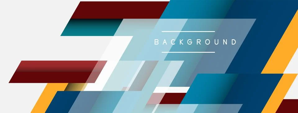 Background. Geometric diagonal square shapes and lines abstract composition Illustrazione stock