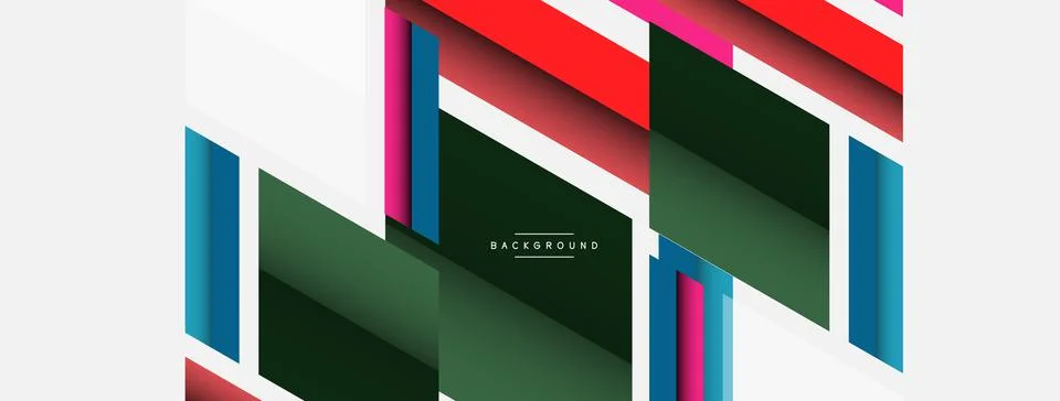 Background. Geometric diagonal square shapes and lines abstract composition Stockillustratie