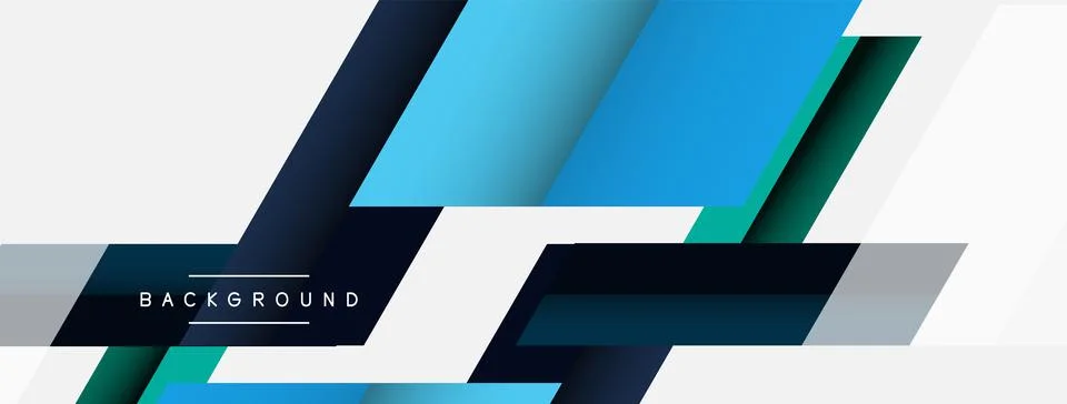 Background. Geometric diagonal square shapes and lines abstract composition 库存插图