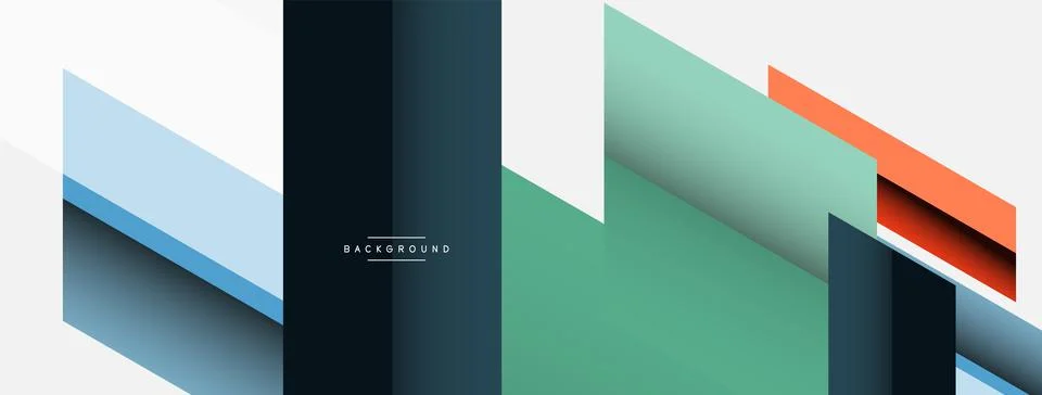 Background. Geometric diagonal square shapes and lines abstract composition Stockillustratie
