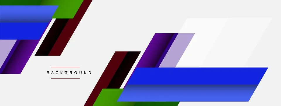 Background. Geometric diagonal square shapes and lines abstract composition Stock Illustration