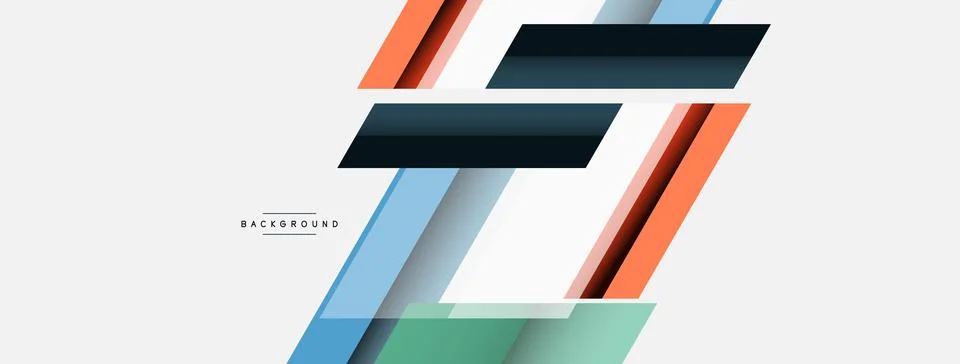 Background. Geometric diagonal square shapes and lines abstract composition 스톡 일러스트