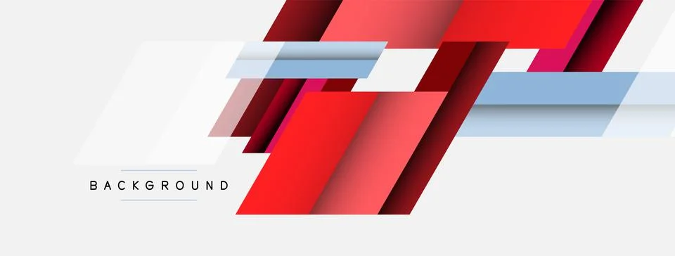 Background. Geometric diagonal square shapes and lines abstract composition 库存插图
