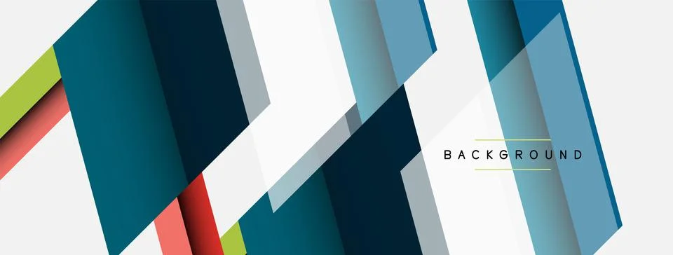 Background. Geometric diagonal square shapes and lines abstract composition 库存插图