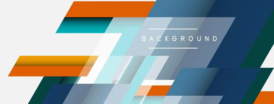 Background. Geometric diagonal square shapes and lines abstract composition 스톡 일러스트