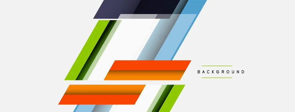 Background. Geometric diagonal square shapes and lines abstract composition イラスト素材